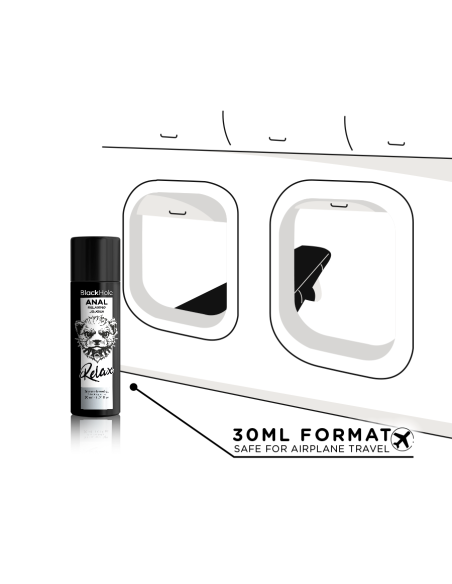 BLACK HOLE ANAL RELAXING CON JOJOBA BASE SILICONA 30 ML