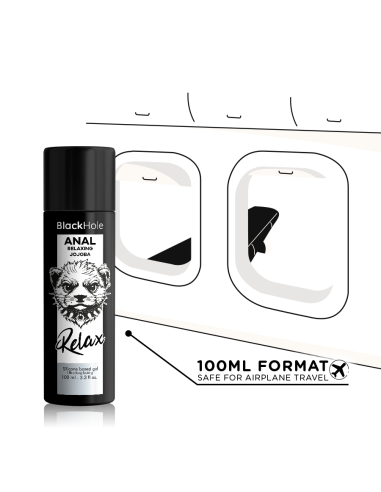 BLACK HOLE ANAL RELAXING CON JOJOBA BASE SILICONA 100 ML