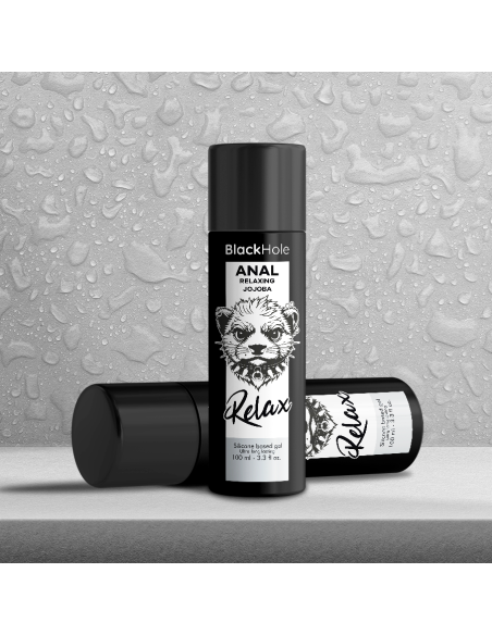 BLACK HOLE ANAL RELAXING CON JOJOBA BASE SILICONA 100 ML BLACK HOLE ANAL RELAXING CON JOJOBA BASE SILICONA 100 ML