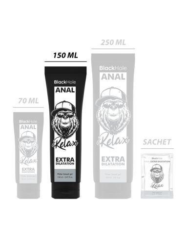 BLACK HOLE GEL BASE AGUA DILATACION ANAL 150 ML