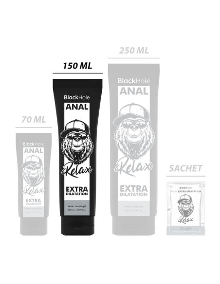 BLACK HOLE GEL BASE AGUA DILATACION ANAL 150 ML