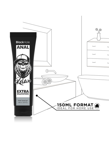 BLACK HOLE GEL BASE AGUA DILATACION ANAL 150 ML