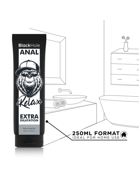 BLACK HOLE GEL BASE AGUA DILATACION ANAL 250 ML BLACK HOLE GEL BASE AGUA DILATACION ANAL 250 ML
