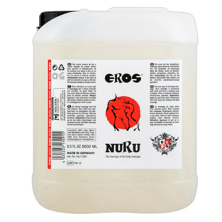 EROS NURU ACEITE MASAJE RICO EN MINERALES 5000 ML