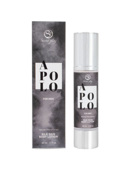 SECRETPLAY APOLO LOCION PIEL DE SEDA PARA HOMBRES 50 ML