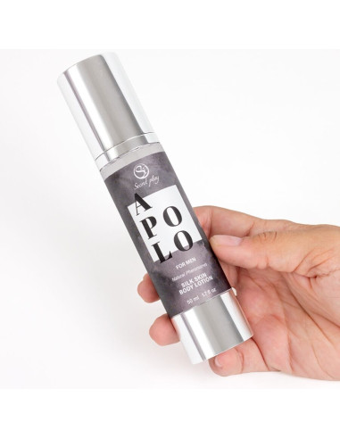 SECRETPLAY APOLO LOCION PIEL DE SEDA PARA HOMBRES 50 ML