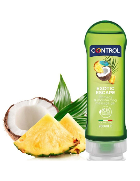 CONTROL 2 EN 1 MASSAGE PLEASURE EXOTIC 200 ML CONTROL 2 EN 1 MASSAGE PLEASURE EXOTIC 200 ML
