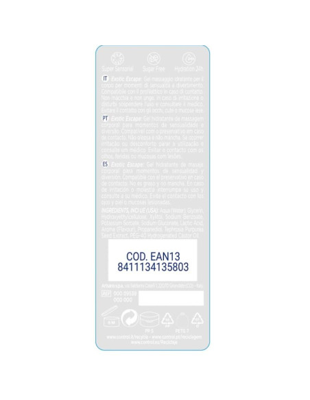 CONTROL 2 EN 1 MASSAGE PLEASURE EXOTIC 200 ML CONTROL 2 EN 1 MASSAGE PLEASURE EXOTIC 200 ML