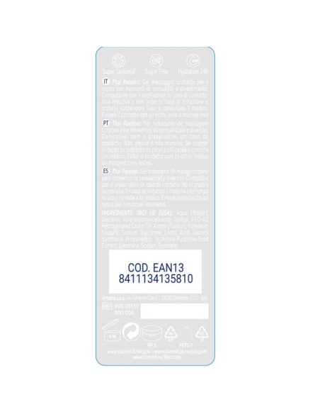 CONTROL 2 EN 1 MASSAGE PLEASURE THAI PASSION 200 ML CONTROL 2 EN 1 MASSAGE PLEASURE THAI PASSION 200 ML