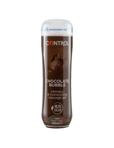 CONTROL GEL DE MASAJE 3 EN 1 CHOCOLATE BUBBLE 200 ML