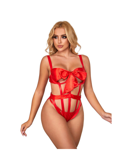 SUBBLIME 954468 BODY SEXY CALADO CON LAZO ROJO S M