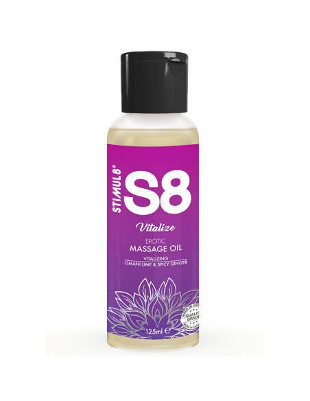 STIMUL8 S8 VITALIZE ACEITE DE MASAJE LIMA 125 ML