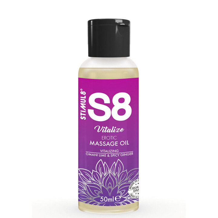 STIMUL8 S8 VITALIZE ACEITE DE MASAJE EROTICO LIMA 50 ML