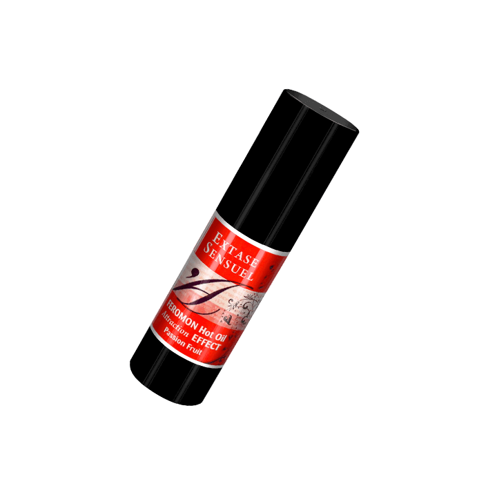 EXTASE SENSUAL ACEITE MASAJE EFECTO CALOR CON FEROMONAS FRUTA DE LA PASION 30 ML