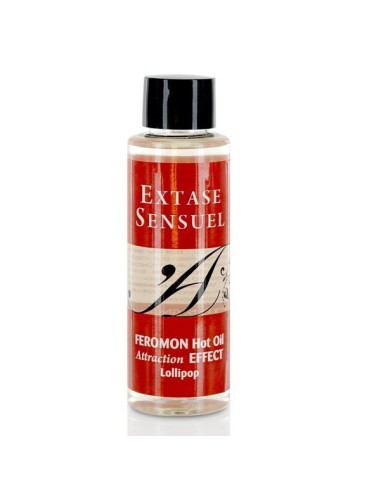 EXTASE SENSUAL ACEITE MASAJE EFECTO CALOR CON FEROMONAS PIRULET 100 ML