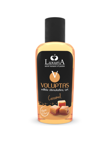 INTIMATELINE LUXURIA VOLUPTAS GEL MASAJE COMESTIBLE EFECTO CALOR CARAMELO 100 ML