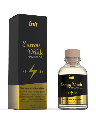 INTT MASSAGE ORAL SEX GEL DE MASAJE CON SABOR A BEBIDA ENERGETICA Y EFECTO CALOR
