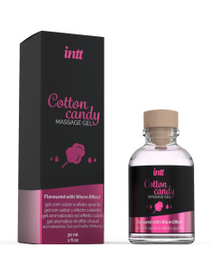 INTT MASSAGE ORAL SEX GEL DE MASAJE CON SABOR A ALGODON DE AZUCAR Y EFECTO CALOR 2