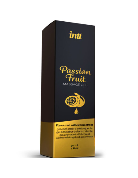 INTT MASSAGE ORAL SEX GEL DE MASAJE SABOR A FRUTA DE LA PASION EFECTO CALOR