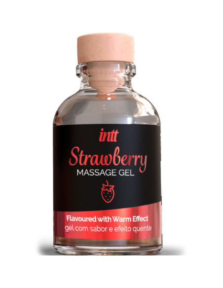INTT MASSAGE ORAL SEX GEL DE MASAJE SABOR A FRESA EFECTO CALOR