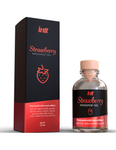 INTT MASSAGE ORAL SEX GEL DE MASAJE SABOR A FRESA EFECTO CALOR 2