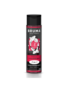 BRUMA ACEITE DE MASAJE PREMIUM EFECTO CALOR SABOR FRESA 3 EN 1 100 ML 2