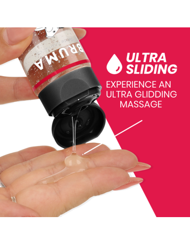 BRUMA ACEITE DE MASAJE PREMIUM EFECTO CALOR SABOR FRESA 3 EN 1 100 ML