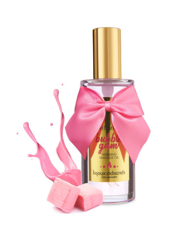 BIJOUX INDISCRETS LIGHT MY FIRE ACEITE MASAJE EFECTO CALOR SABOR CHICLE