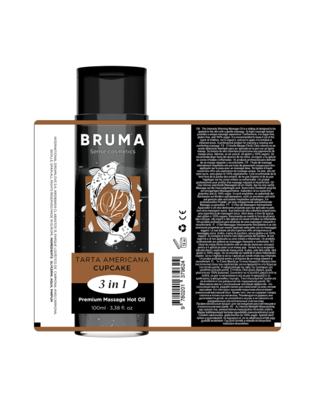 BRUMA ACEITE DE MASAJE PREMIUM EFECTO CALOR SABOR TARTA AMERICANA 3 EN 1 100 ML BRUMA ACEITE DE MASAJE PREMIUM EFECTO CALOR SABOR TARTA AMERICANA 3 EN 1 100 ML