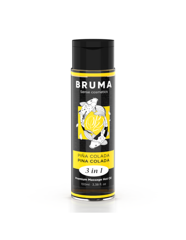 BRUMA ACEITE DE MASAJE PREMIUM EFECTO CALOR SABOR PINA COLADA 3 EN 1 100 ML