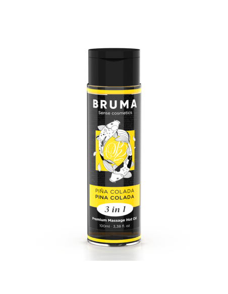 BRUMA ACEITE DE MASAJE PREMIUM EFECTO CALOR SABOR PINA COLADA 3 EN 1 100 ML BRUMA ACEITE DE MASAJE PREMIUM EFECTO CALOR SABOR PINA COLADA 3 EN 1 100 ML