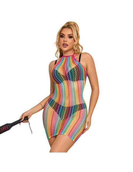 SUBBLIME 952341 VESTIDO DE REJILLA ARCOIRIS TALLA ANICA