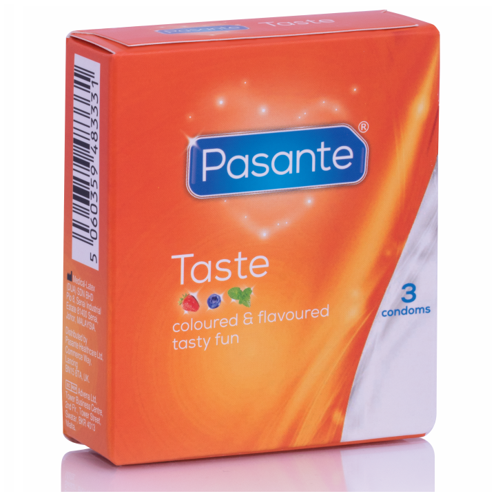 PASANTE PRESERVATIVOS SABORES 3 UNIDADES