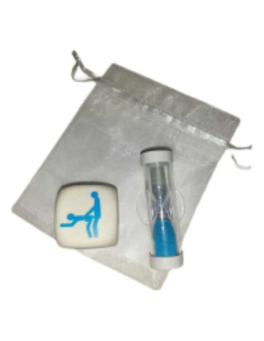 DIABLO PICANTE DADO KAMASUTRA DE POSTURAS PARA CHICOS CON RELOJ DE ARENA