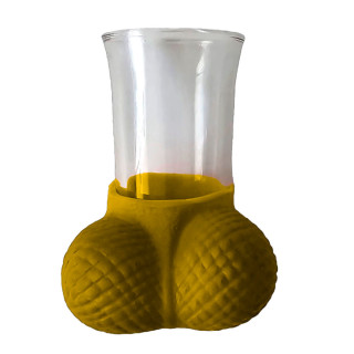 DIABLO PICANTE VASO DE CHUPITOS DORADO