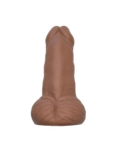 DIABLO PICANTE JUGUETE ANTIESTRES CON FORMA DE PENE COLOR MULATO
