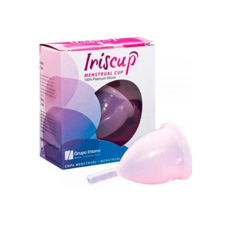IRISCUP COPA MESTRUAL ROSA PEQUENA BOLSA ESTERILIZADORA GRATIS