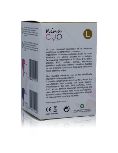 NINA KIKI COPA MENSTRUAL ROSA TALLA L