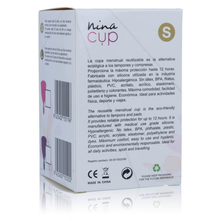 NINA KIKI COPA MENSTRUAL ROSA TALLA S