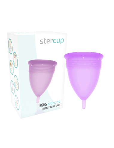STERCUP COPA MENSTRUAL FDA SILICONA LILA TALLA L