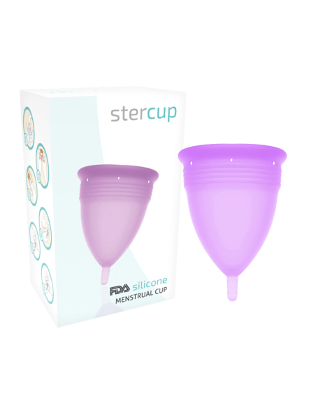 STERCUP COPA MENSTRUAL FDA SILICONA LILA TALLA L