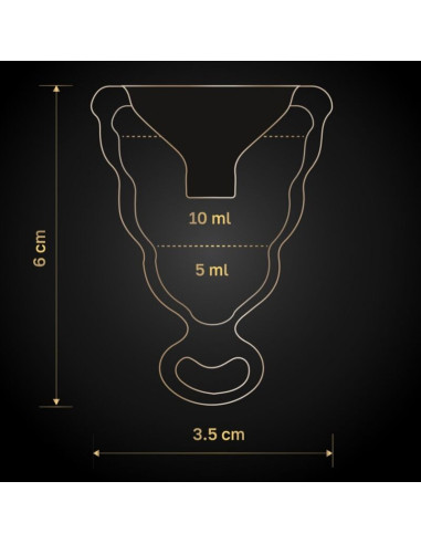 G VIBE GCUP COPA MENSTRUAL NEGRA
