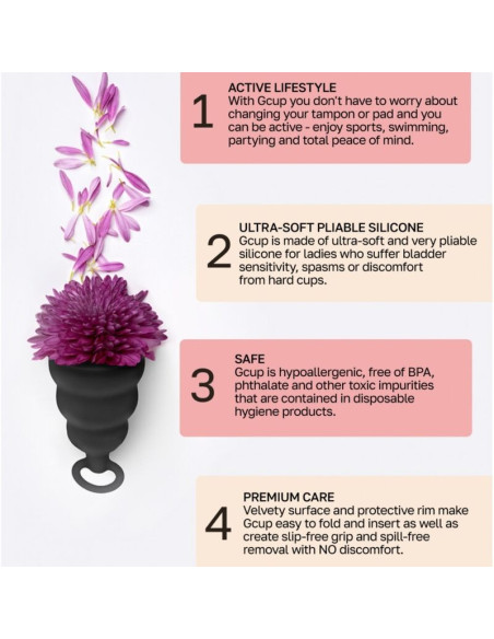 G VIBE GCUP COPA MENSTRUAL NEGRA