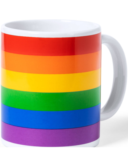PRIDE TAZA CON LA BANDERA LGBT EN CAJA INDIVIDUAL KRAFT es pt en fr it  PRIDE TAZA CON LA BANDERA LGBT EN CAJA INDIVIDUAL KRAFT es pt en fr it