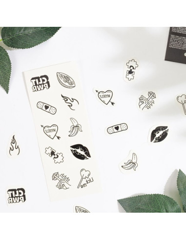 SECRET PLAY SET DE 10 TATTOOS TEMPORALES CANDY COLLECTION