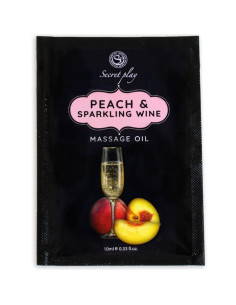 SECRETPLAY MONODOSIS ACEITE MASAJE MELOCOTON Y CAVA 10 ML