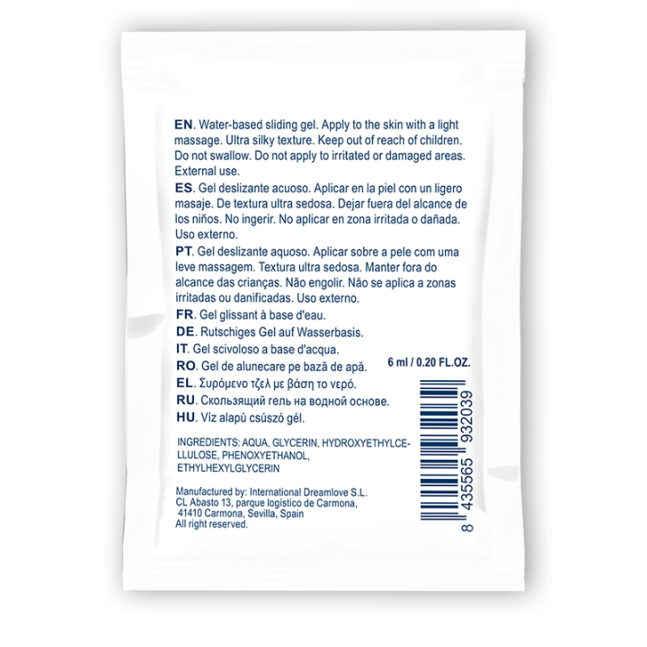 WATERFEEL GEL DESLIZANTE BASE AGUA NEUTRO 6 ML