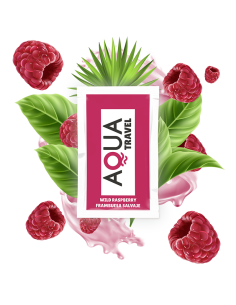 AQUA TRAVEL LUBRICANTE BASE AGUA SABOR FRAMBUESA SALVAJE 6 ML