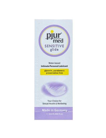 PJUR MED SENSITIVE GLIDE LUBRICANTE BASE AGUA 2 ML PJUR MED SENSITIVE GLIDE LUBRICANTE BASE AGUA 2 ML