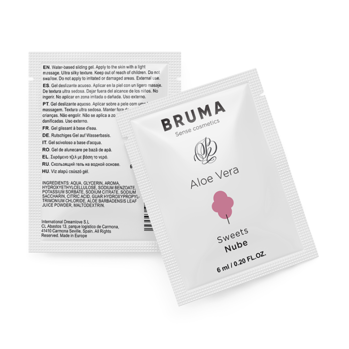 BRUMA 6 ML GEL DESLIZANTE CON ALOE VERA SABOR A NUBE